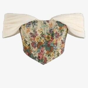 Cider Multicolor Floral Corset Top